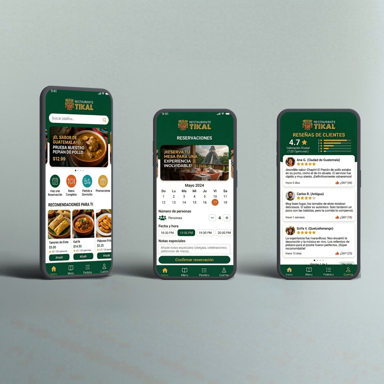 App Restaurante Tikal