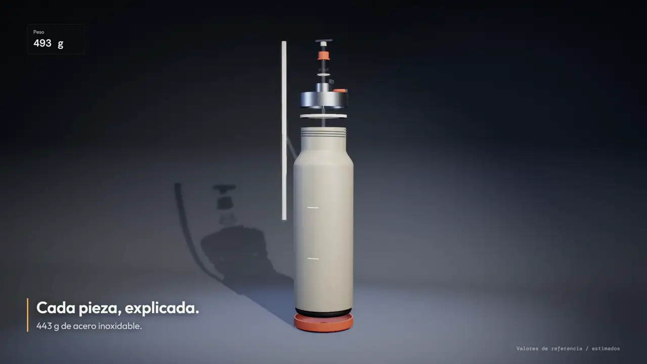 Botella térmica de acero
