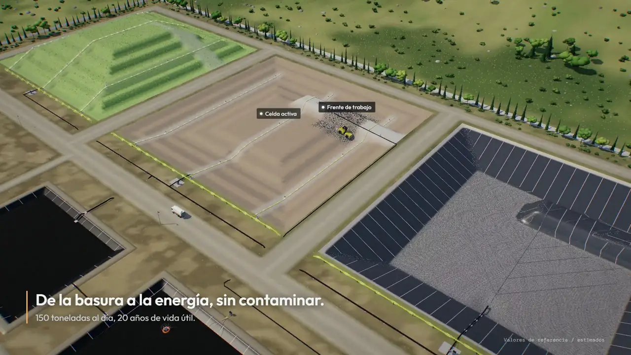 Relleno sanitario con biogás