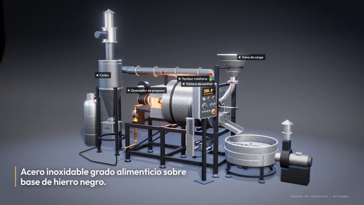 Tostadora industrial 50 lb