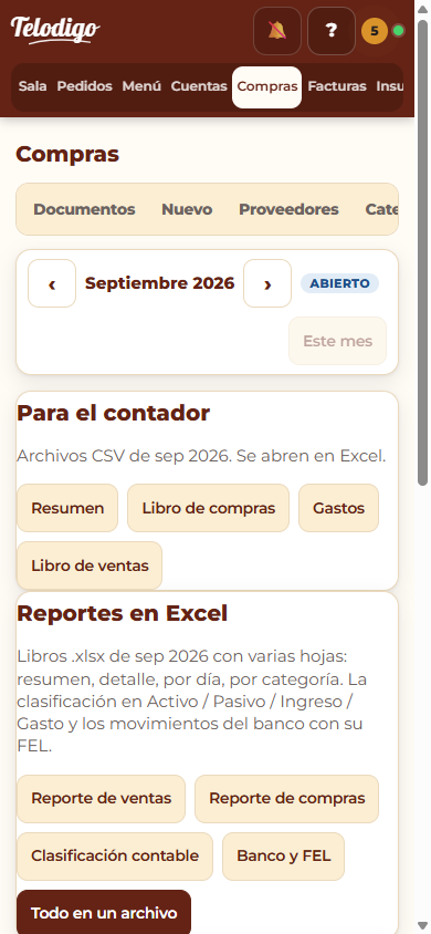 Archivos para el contador en formato Excel